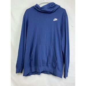 Nike Women's Size 1X Blue Mockneck Lightweight Long Sleeve Hoodie